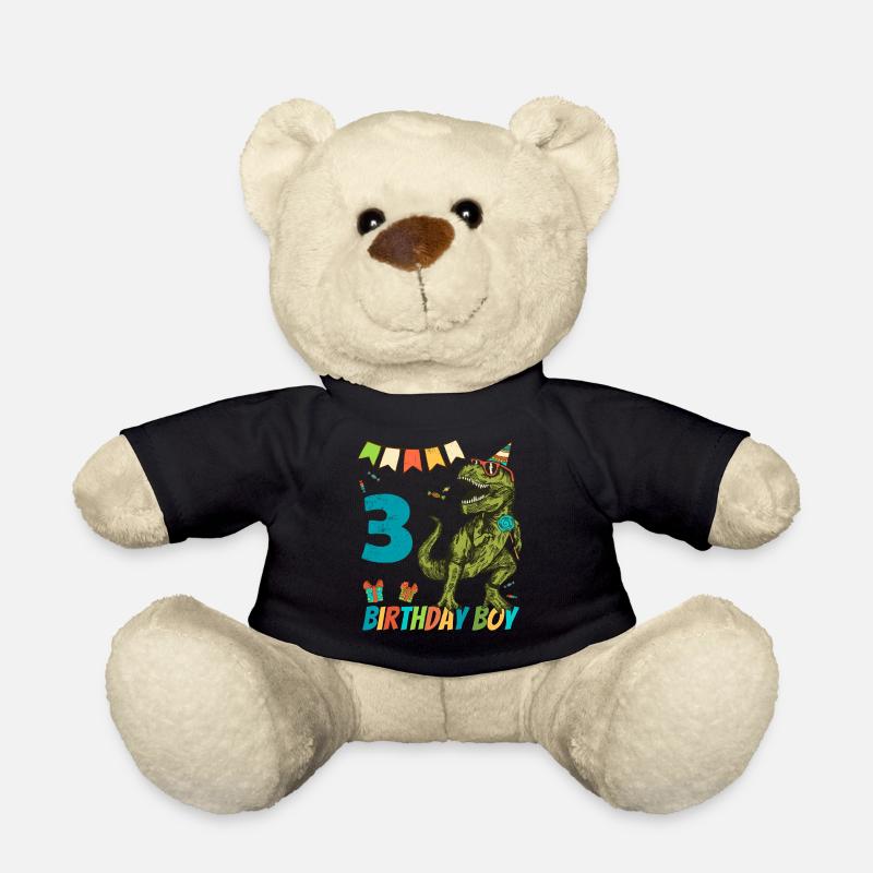 3-jährige Kindergeburtstags-Jungen-Party - Teddy - Schwarz