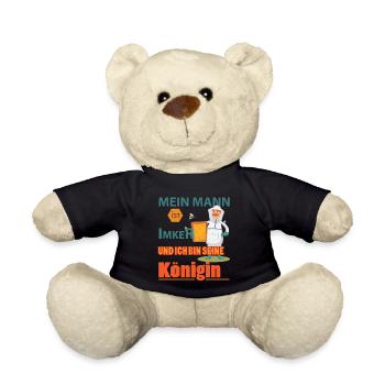 Beekeeper Shirt • Beekeeper Queen • Beekeeper Gift - Teddy Bear - black - Front