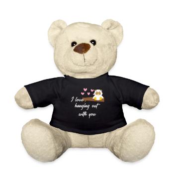 Owl - owl - owl - owls t-shirt - saying - Teddy Bear - black - Front