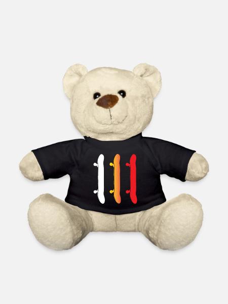 Skateboarding - Skateboards - Teddy Bear - black