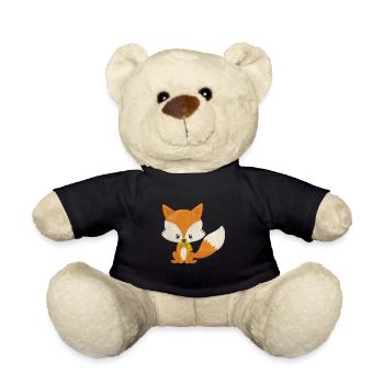Waldtiere Fuchs - Teddy - Schwarz - Vorne
