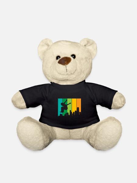 Parkour Traceur Freerunning Obstacle Course Gift - Teddy Bear - black