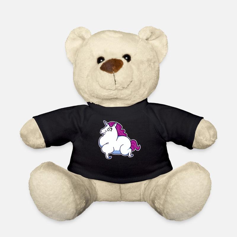 Starkes - Einhorn - Teddy - Schwarz