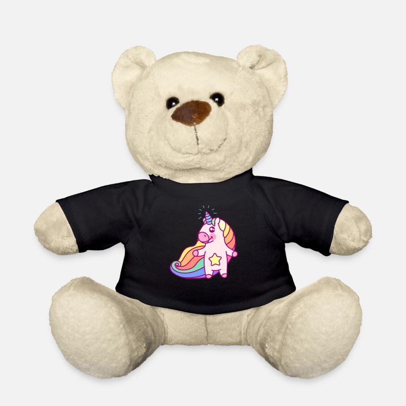 Einhorn - Zauberhorn - Teddy - Schwarz