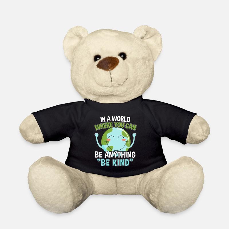 Weltfrieden Frieden Friedensbewegung Geschenk - Teddy - Schwarz