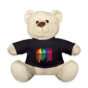 Electro Beats Festival City City Gift - Teddy Bear - black - Front