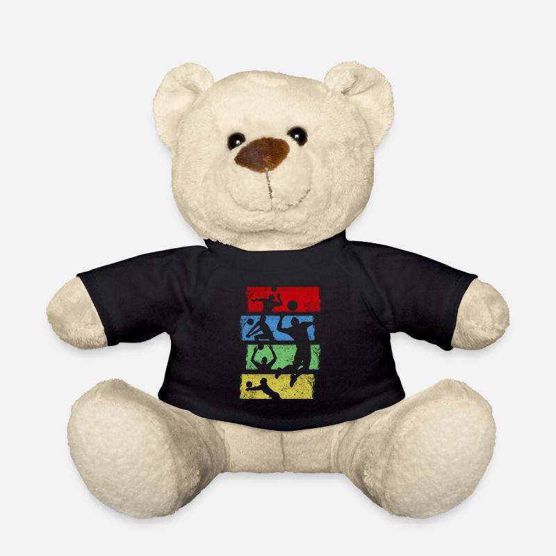 Volleyball Sport Team Play Mannschaft Geschenk - Teddy - Schwarz