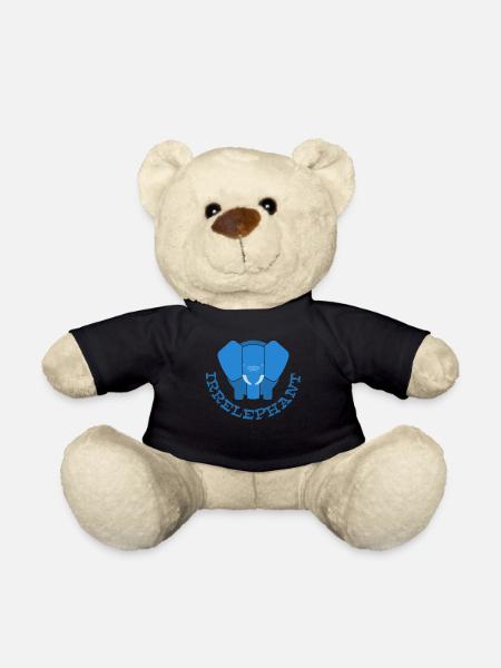 Irrelephant mit dem Elefant - Teddy - Schwarz
