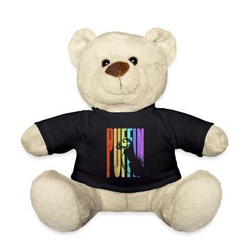 Puffin Island Papagei Taucher Vogel Nord Geschenk - Teddy - Schwarz - Vorne