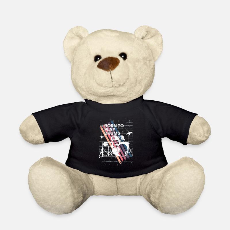 Batterie Cadeau Batteur Percussions - Nounours - noir