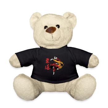 Judo T-Shirt / Gift Idea / Men / Women - Teddy Bear - black - Front