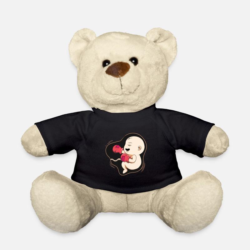 Boxer boxer bébé grossesse ventre cadeau - Nounours - noir