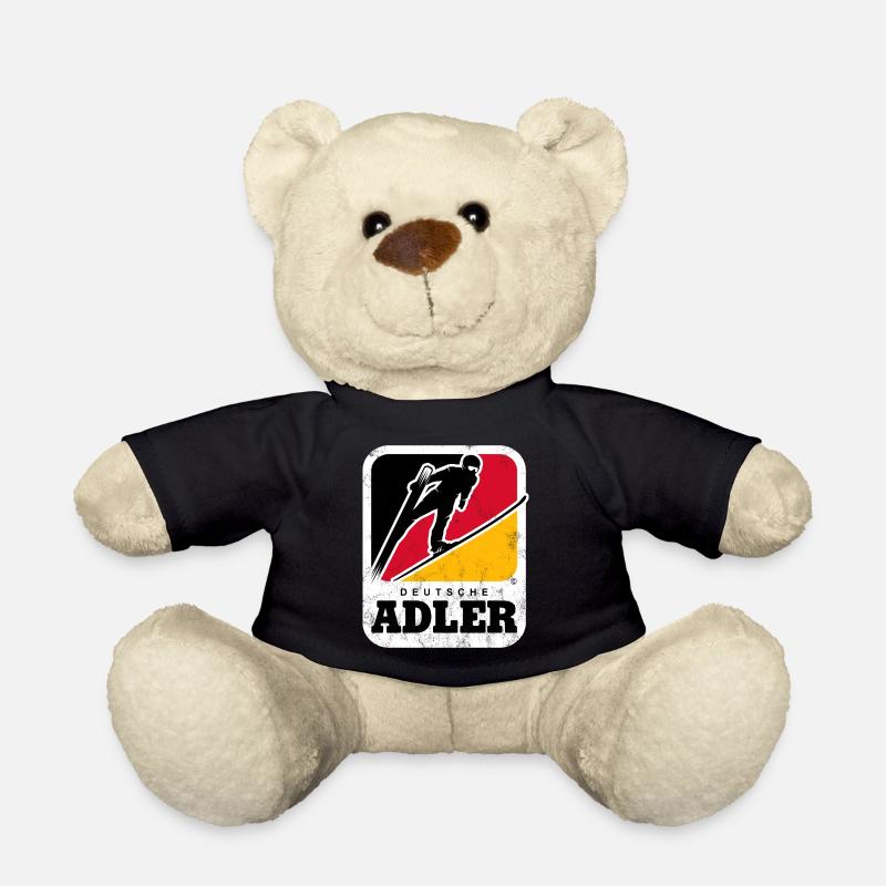 SKISPRINGER GERMANY DEUTSCHE ADLER VINTAGE - Teddy - Schwarz