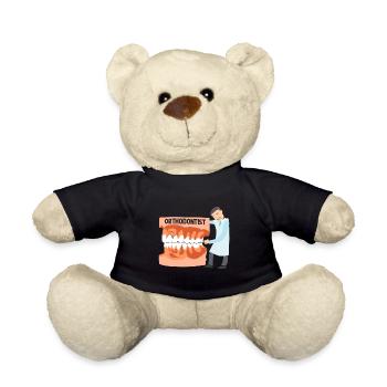 orthodontist - Teddy Bear - black - Front