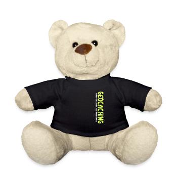 Geocaching hobby becomes too passionate Geschenk - Teddy - Schwarz - Vorne