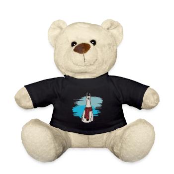 Funny Llama Llama Alpaca t-shirt gift ideas - Teddy Bear - black - Front