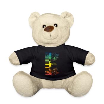 Clavier piano cadeau musique musicien instrument - Nounours - noir - Devant