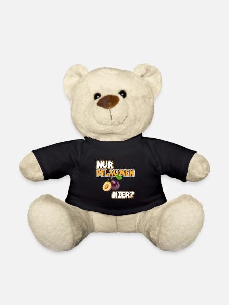 Pflaumen Bild Lustige Sprüche. Nur Pflaumen hier? - Teddy - Schwarz