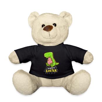 T-Rex - Easter - Happy Easter - Gift - Easter Eggs - Teddy Bear - black - Front