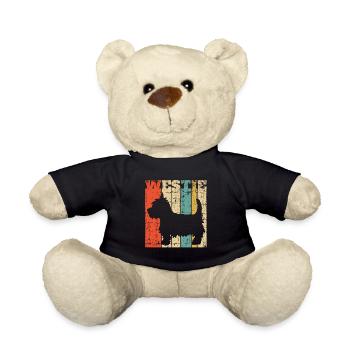 Retro Westie West Highland Terrier Vintage - Teddy - Schwarz - Vorne