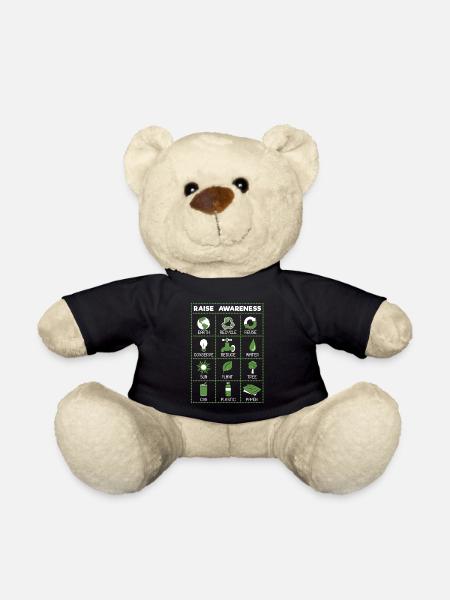 Recycle, Reuse, Reduce - Teddy - Schwarz