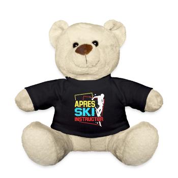 Skiing Skiing Skiing Skiing Skiing - Teddy Bear - black - Front