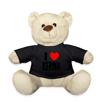 Kerwa Kirchweih Franken I Love Tracht Cadeau - Nounours - noir - Devant