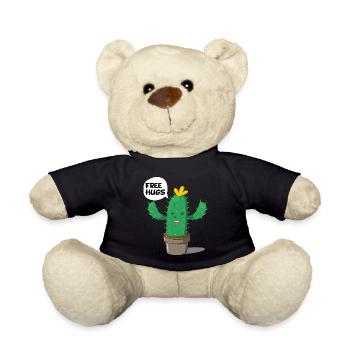 Cactus gratuit câlins kawaii - Nounours - noir - Devant