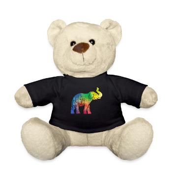 Elephant elephant - Teddy Bear - black - Front