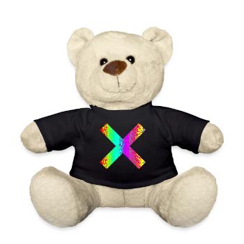 Cross - Teddy Bear - black - Front