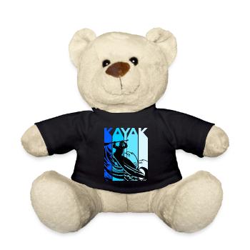 Canoë-kayak Kayak Kayak kayak aviron - Nounours - noir - Devant