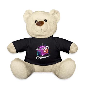 Dies ist mein Disco Kostüm Disco Party Shirt - Teddy - Schwarz - Vorne