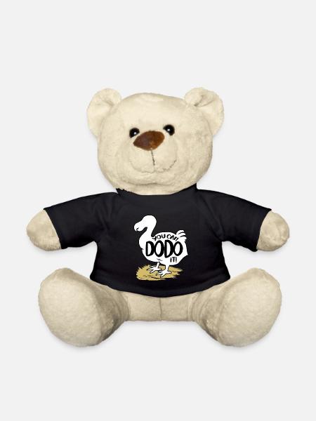 Dodo Geschenk Vogel Urzeit Fossil Archäologie Geek - Teddy - Schwarz