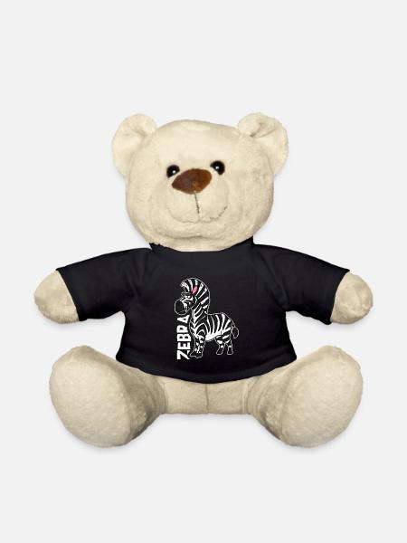 Zebra - Teddy - Schwarz