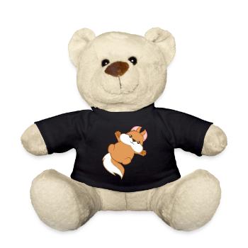 Eichhörnchen - Hörnchen - Geschenk - Niedlich - Teddy - Schwarz - Vorne