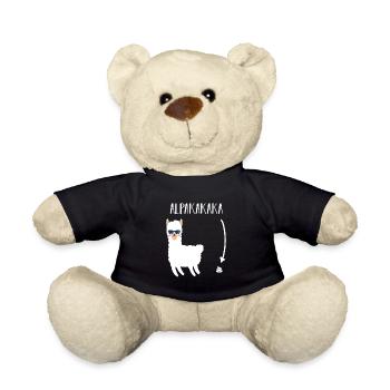 Alpaka Lustig Tierliebhaber Geschenkidee - Teddy - Schwarz - Vorne