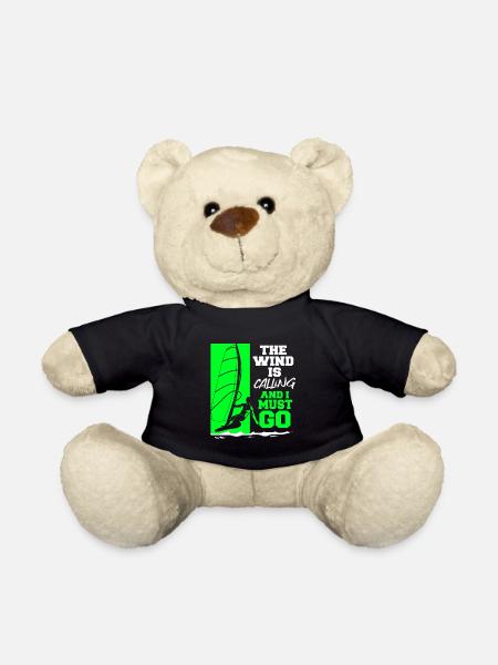 Windsurfing Windsurfing Windsurfing Water Sports Surf - Teddy Bear - black