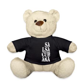 Salsa Cubana -Latino Tanz Geschenk T-Shirt - Teddy - Schwarz - Vorne