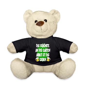 Das Schönste An Der Garten Arbeit Ist Das Gießen - Teddy - Schwarz - Vorne
