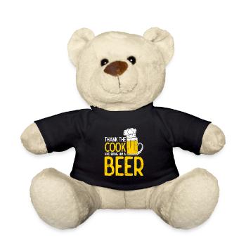 Remerciez le cuisinier et apportez-lui une bière - Nounours - noir - Devant