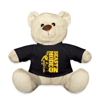 Wrestling Funny Quotes Wrestler Gift - Teddy Bear - black - Front