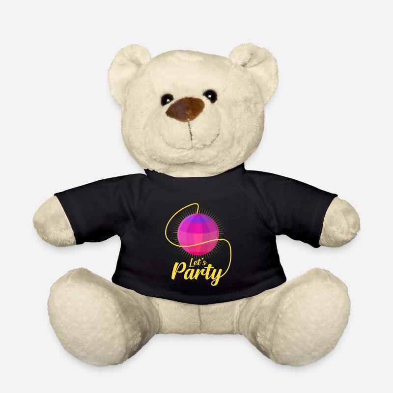 disco ball - Teddy Bear - black