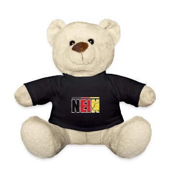 Pas d'Allemagne Drapeau Allemand Langue drôle - Nounours - noir - Devant