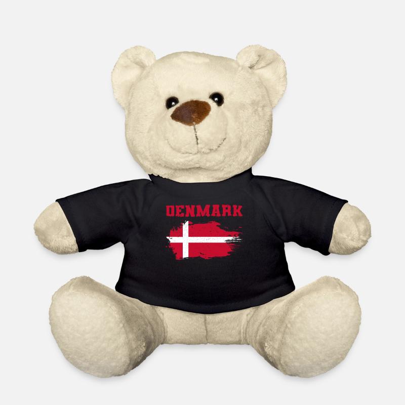 DENMARK - Dänemark - dänish - Shirt - Teddy - Schwarz