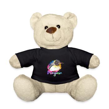 Pinguin Antarktis Geschenk - Teddy - Schwarz - Vorne