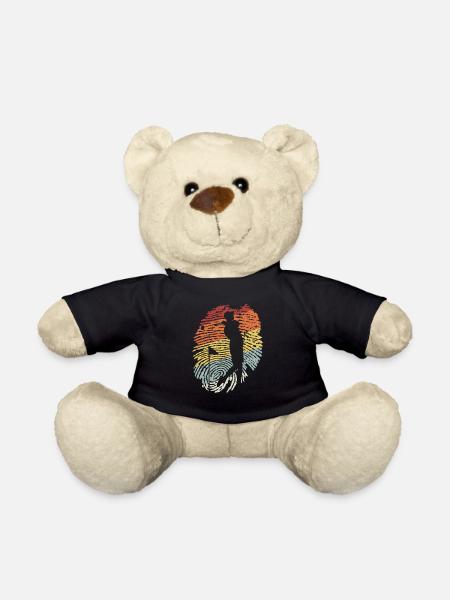 Golfer Golf Fingerabdruck Vintage - Teddy - Schwarz