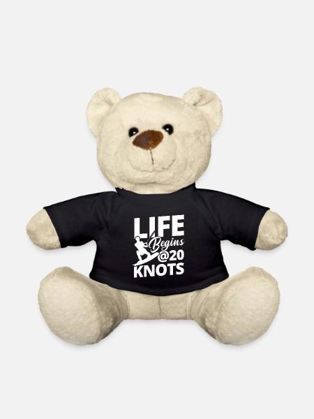 Kiteboard Knot Kiten Kiteboarding Kiteboarder - Teddy Bear - black