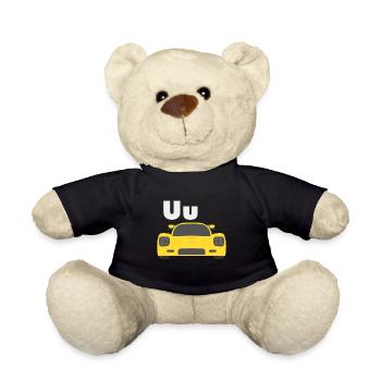 Auto-Alphabet U - Teddy - Schwarz - Vorne