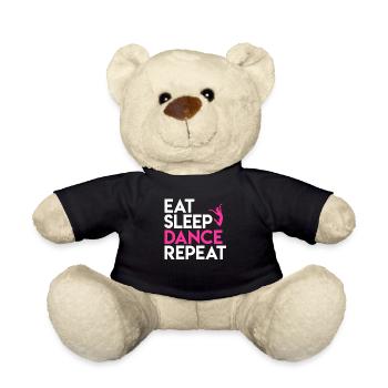 Tanz und Lebensmotto Design - Teddy - Schwarz - Vorne