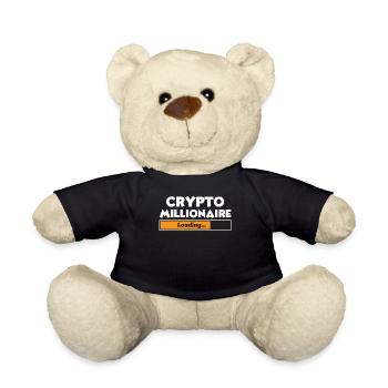 Crypto millionaire - Teddy Bear - black - Front